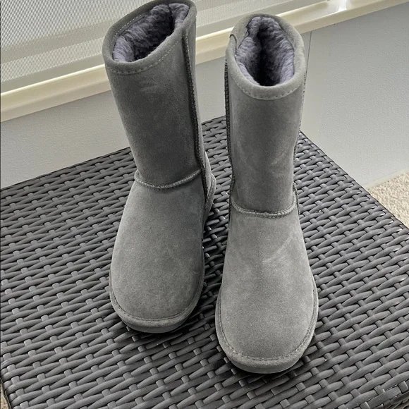 Bear Paw Gray Suede Boots - Picture 1 of 4